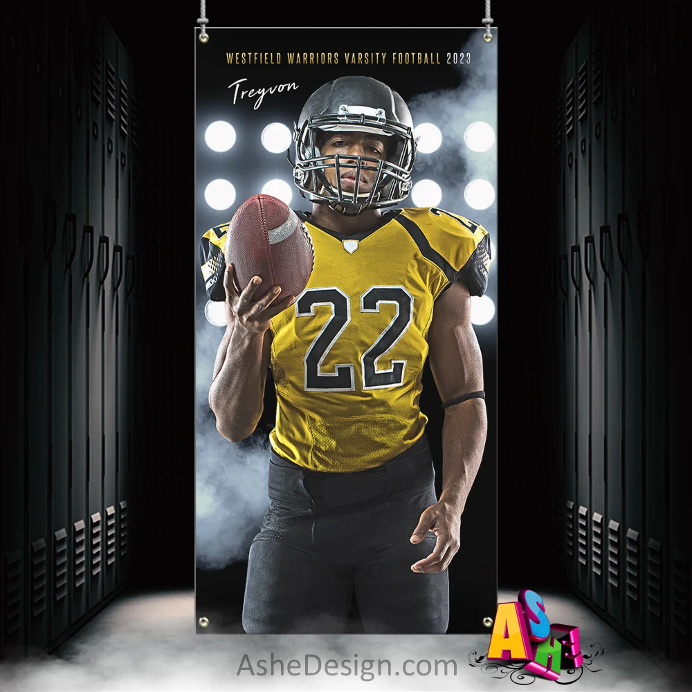 3'x6' Multi Sport Banner - Floodlights Sports Template For Photoshop - Image 2