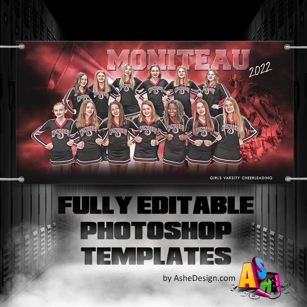 3x6 Team Sports Banner - Electric Explosion Cheer