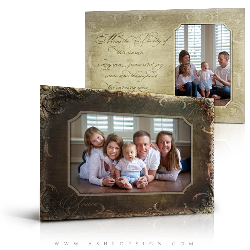 5x7 Flat Christmas Card  - Beauty Of The Season