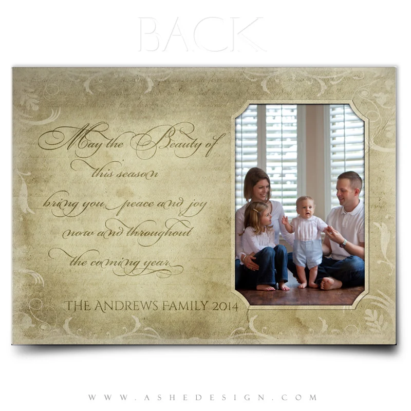 5x7 Flat Christmas Card  - Beauty Of The Season - Image 3