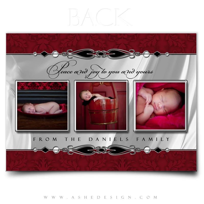 5x7 Flat Christmas Card - Christmas Bling - Image 3