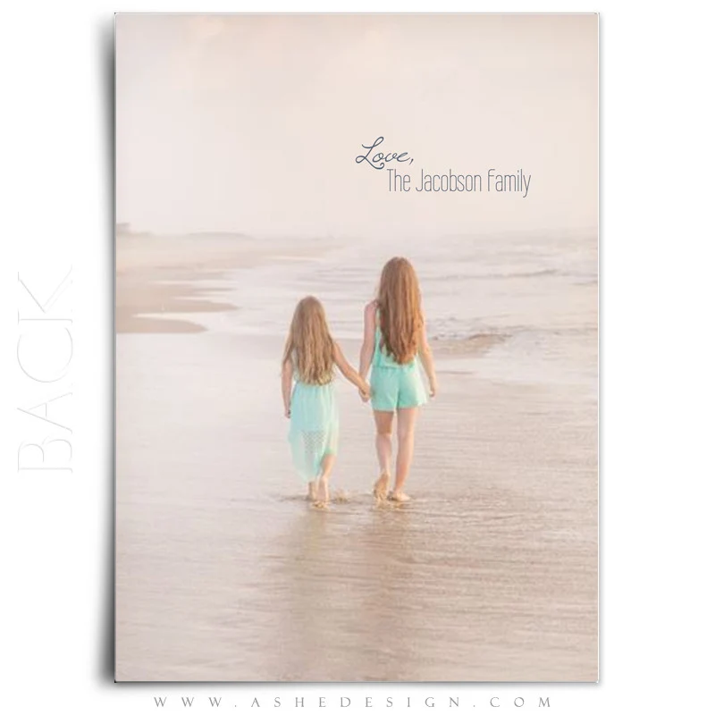 5x7 Flat Christmas Card  - Gold Foil Holiday - Image 3