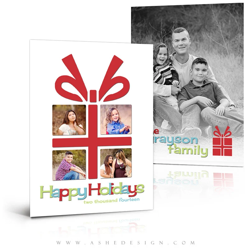 5x7 Flat Christmas Card  - The Gift