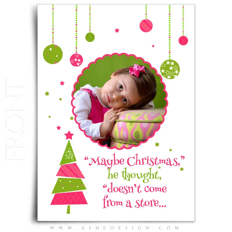 5x7 Flat Christmas Card - Whimsical Christmas - Image 2