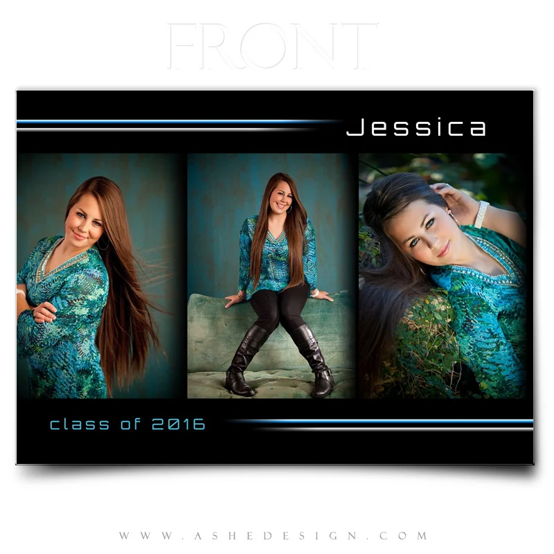 5x7 Flat Graduation Card - Streak Of Light - Image 2