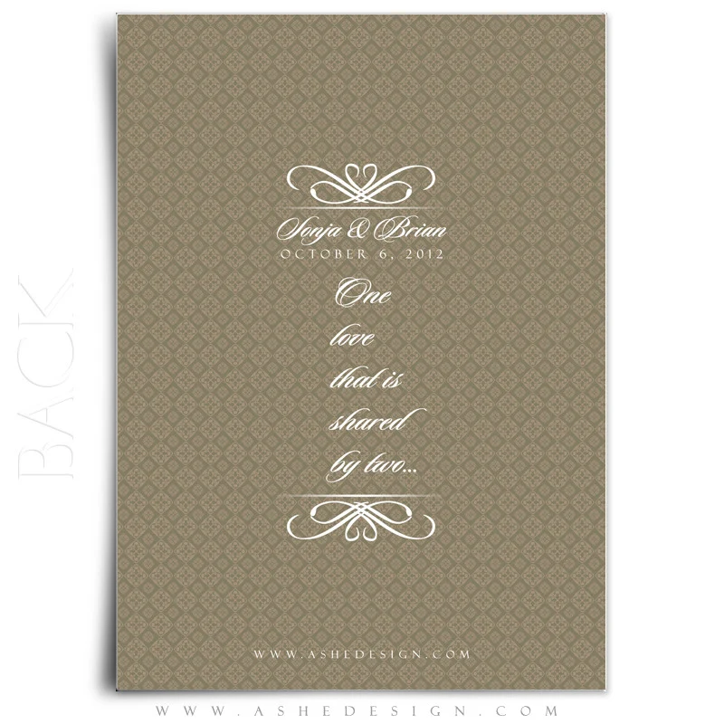 5x7 Flat Wedding Invitation - Our Destiny - Image 3
