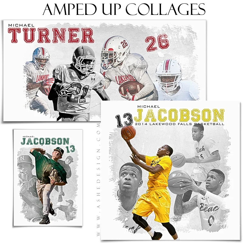 Amped Collage Set (5x7,12x12,10x20) - Game Day
