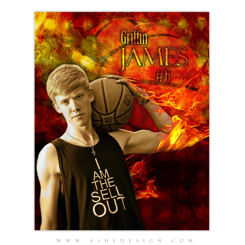 Amped Effects - Basketball Sports Poster Template For Photoshop