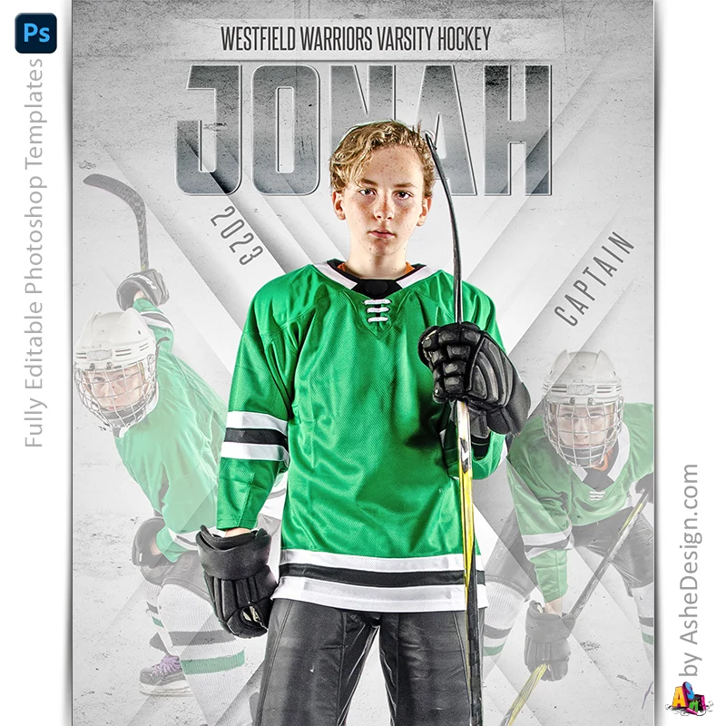 Amped Effects - Crossing The Line Multi-Sport Poster Template For Photoshop - Image 6