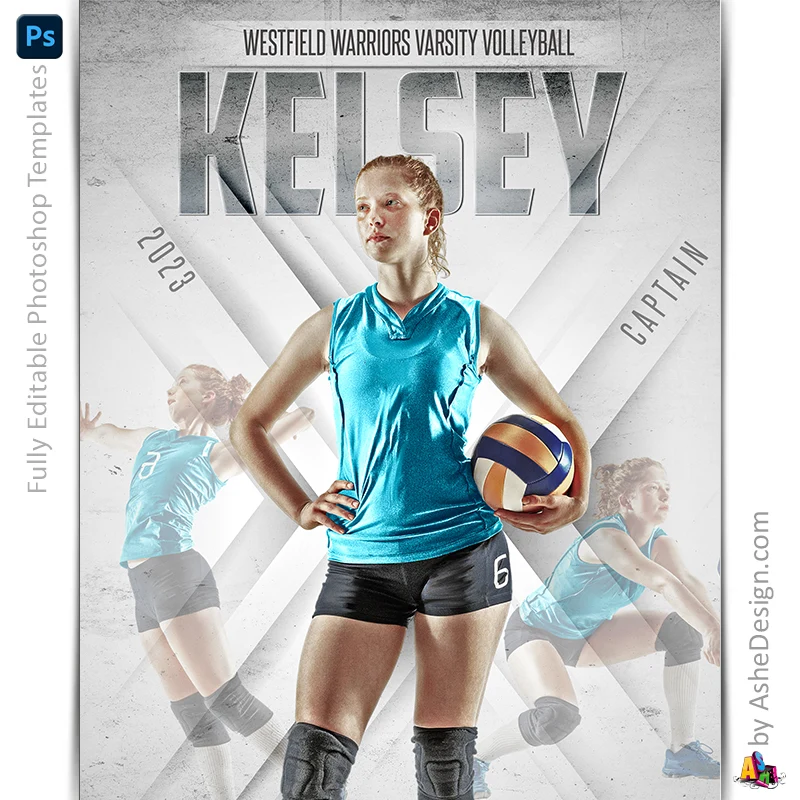 Amped Effects - Crossing The Line Multi-Sport Poster Template For Photoshop - Image 9