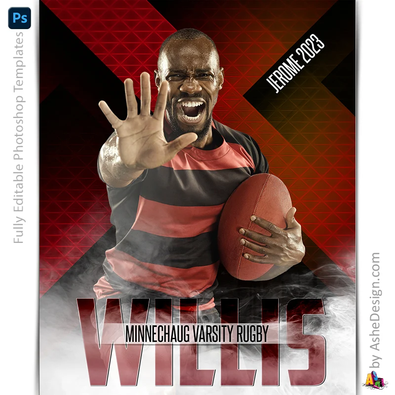 Amped Effects - Extreme Athlete Multi-Sport Poster Template For Photoshop - Image 18