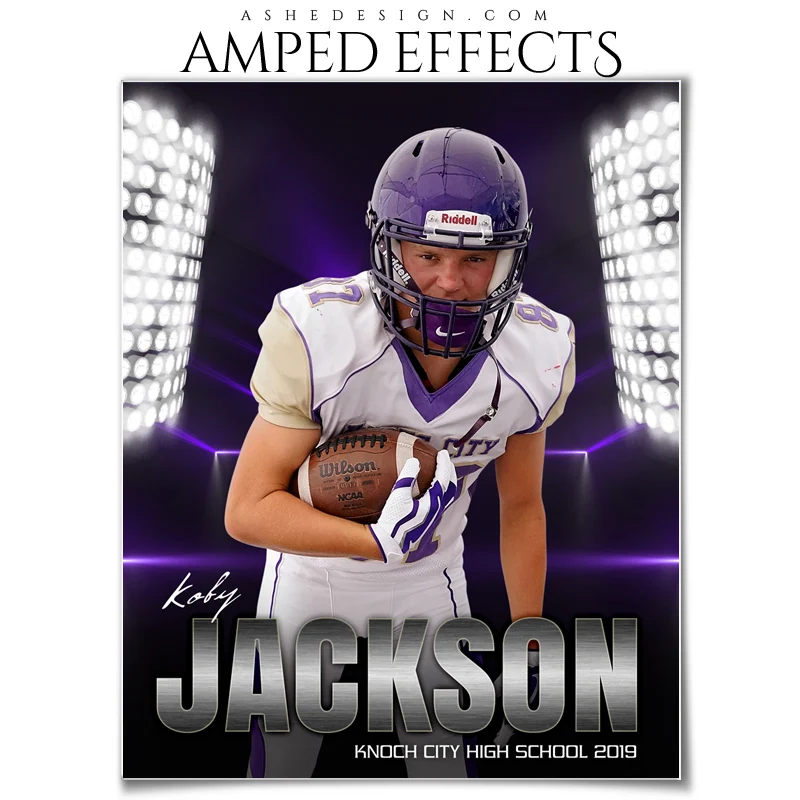 Amped Effects - Glowing Staircase Multi-Sport Poster Template For Photoshop
