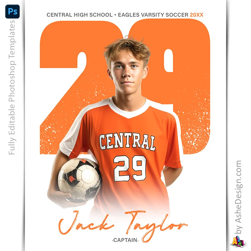 Amped Effects - Paint Splatter Multi-Sport Poster Template For Photoshop - Image 3