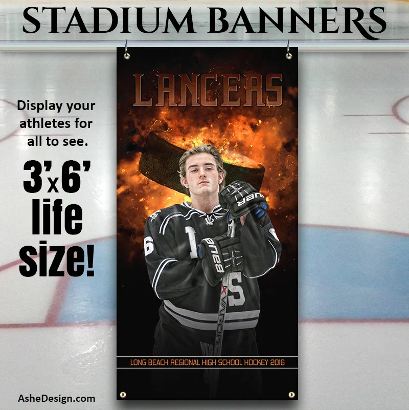 Amped Sports Banner 3'x6' - Backdraft Hockey