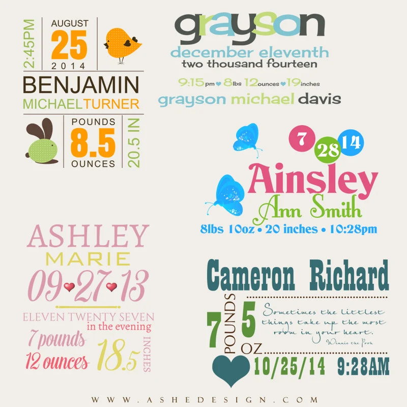 Amped Up Word Art Set - Oh Baby