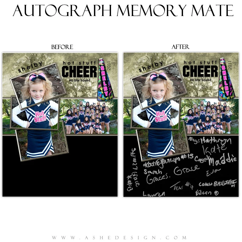 Autograph Memory Mates Design (8x10) - Cheerleading - Image 2