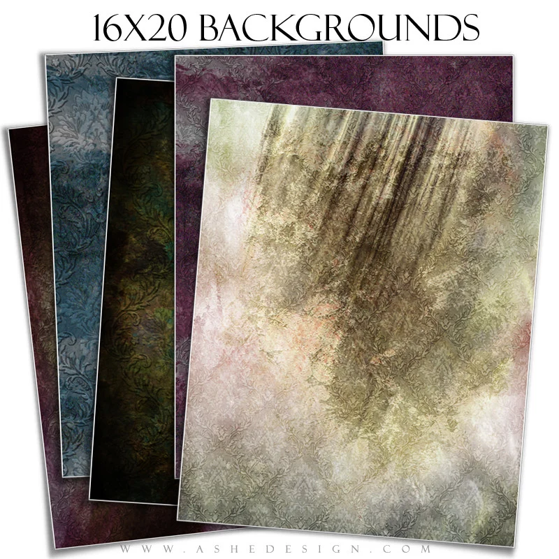 Background Set 16x20 - Weathered Damask