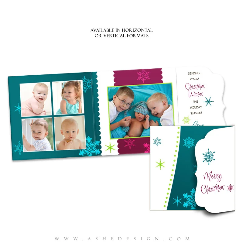 Christmas Card Template Folded Luxe - Santa Baby - Image 3