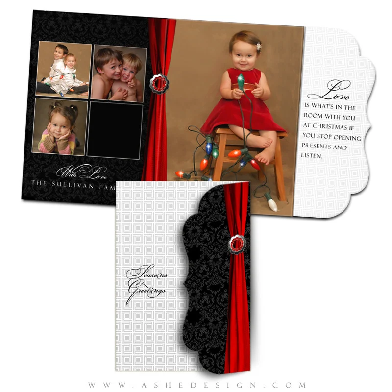 Christmas Card Template Folded Luxe- Top Shelf - Image 2