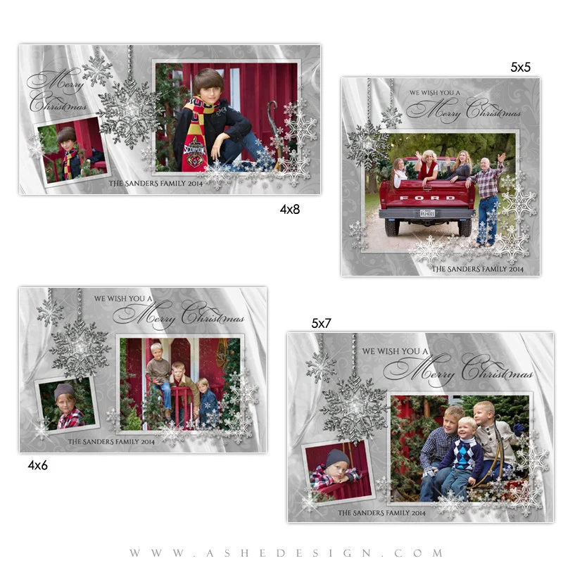 Christmas Photo Card Set - White Christmas