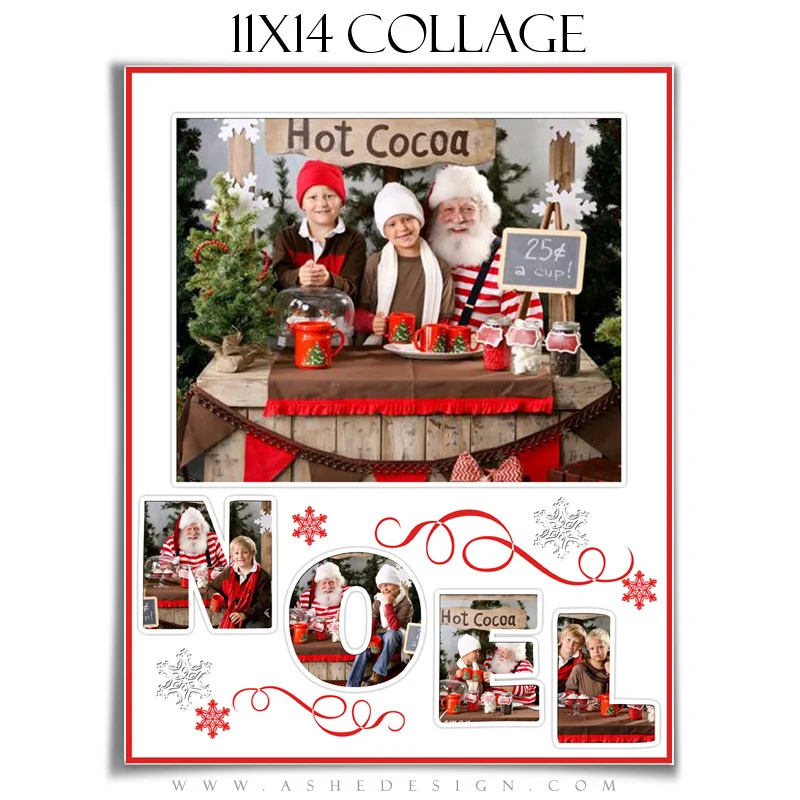 Christmas Word Collage Set (10x20,11x14,12x12) - Noel - Image 2