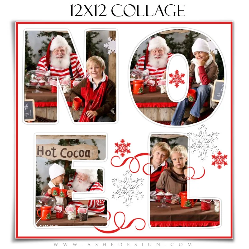 Christmas Word Collage Set (10x20,11x14,12x12) - Noel - Image 3