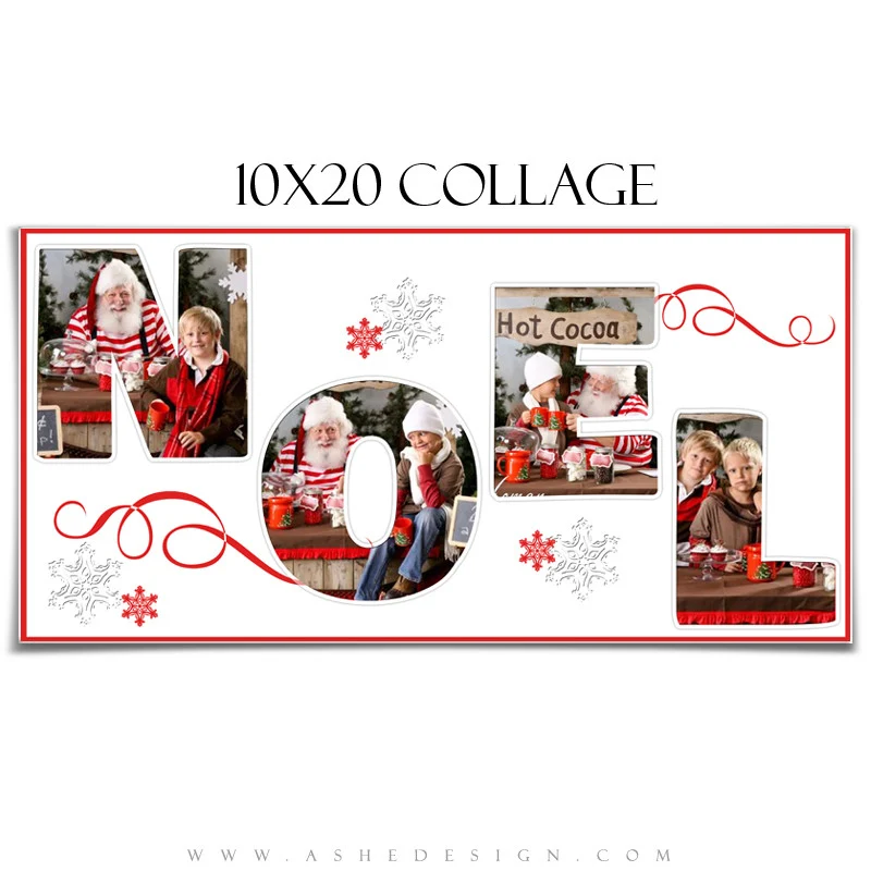 Christmas Word Collage Set (10x20,11x14,12x12) - Noel - Image 4