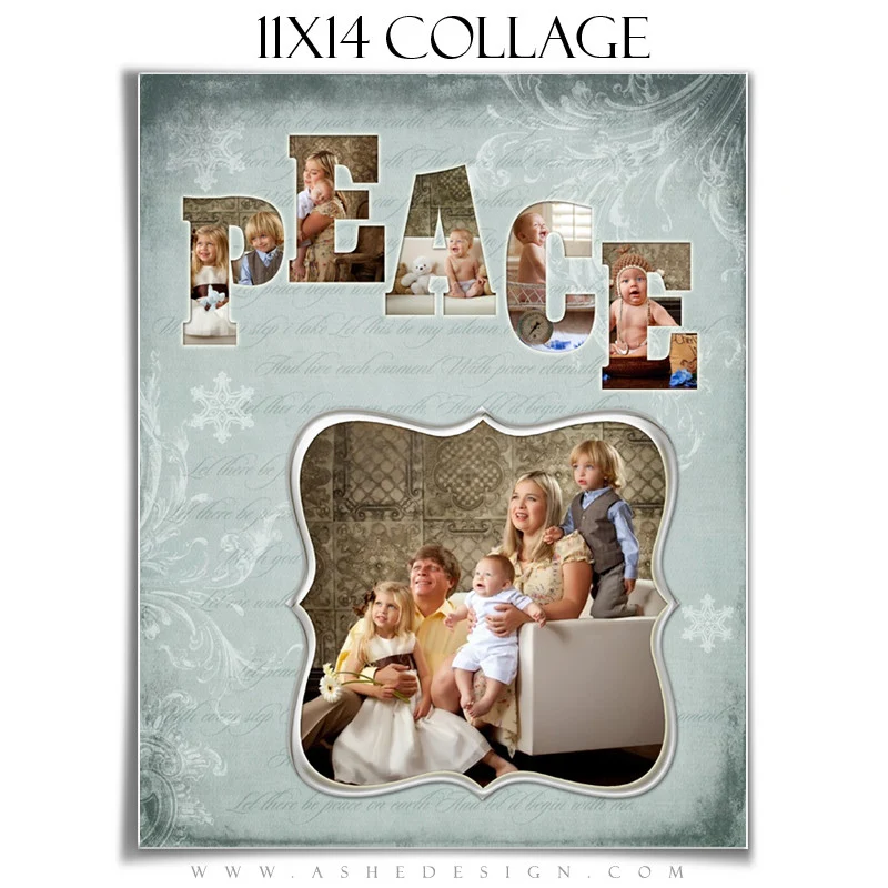 Christmas Word Collage Set (10x20,11x14,12x12) - Peace - Image 3