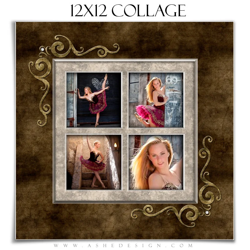 Collage Design (12x12) - Embossed