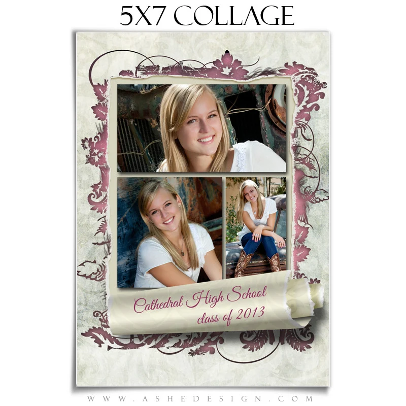 Collage Design (5x7) - Scrolled