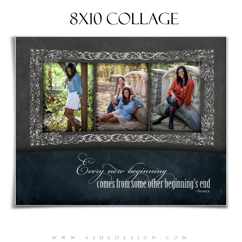 Collage Set (8x10,10x20,11x14) - Chalkboard Senior Girl - Image 2
