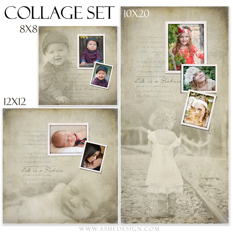 Collage Set (8x8,12x12,10x20) - Life Is A Picture