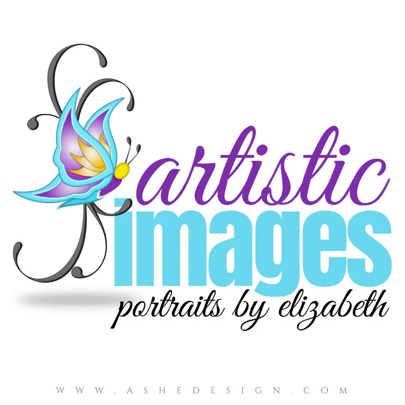 Customizable Logo - Butterfly Kisses