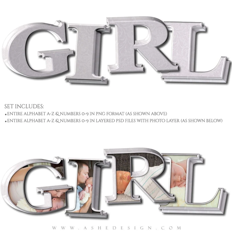 Designer Gems - 3D Alphabet - Fine China - Image 2