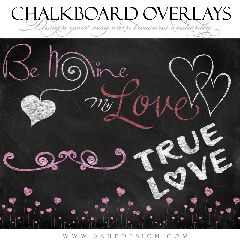 Designer Gems -  Chalkboard Overlays - My Valentine