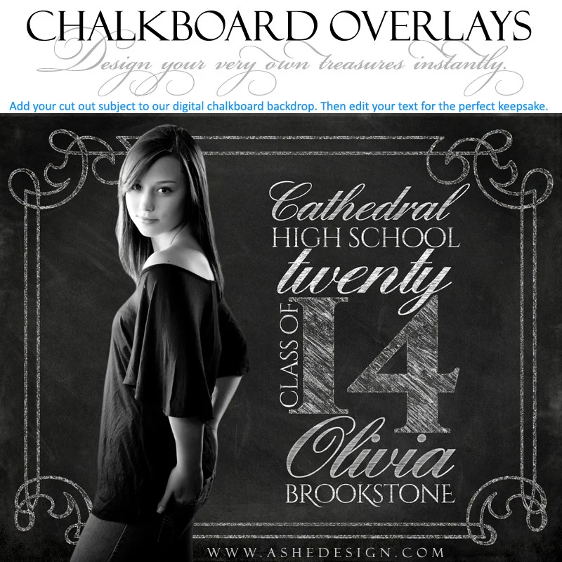 Designer Gems -  Chalkboard Overlays - Seniors