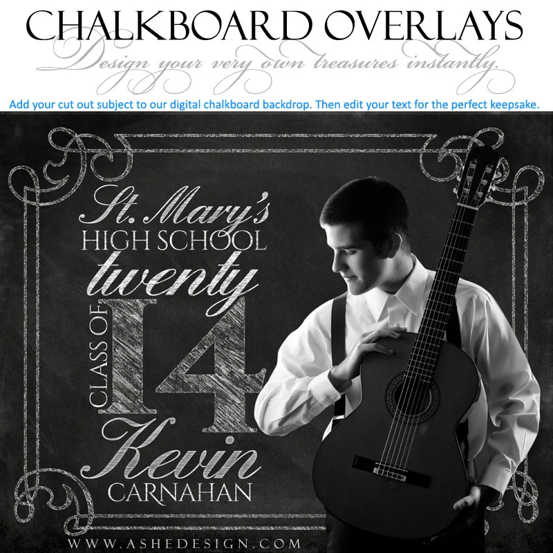 Designer Gems -  Chalkboard Overlays - Seniors - Image 2