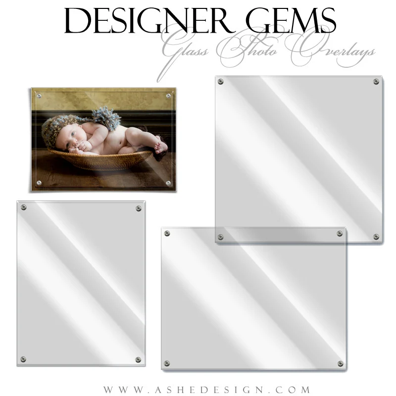 Designer Gems -  Glass Photo Overlays
