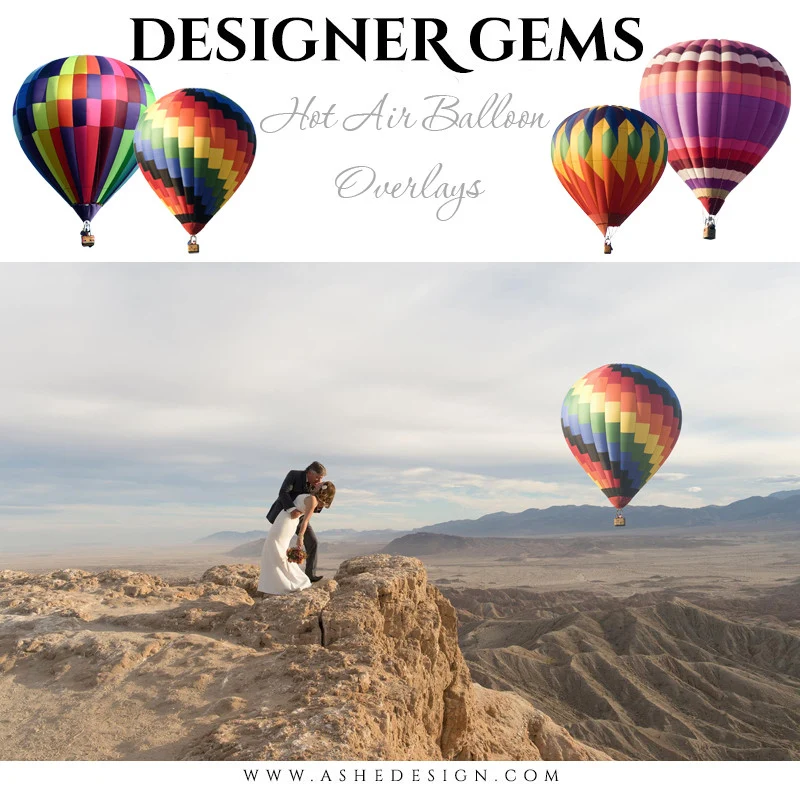 Designer Gems - Hot Air Balloon Overlays