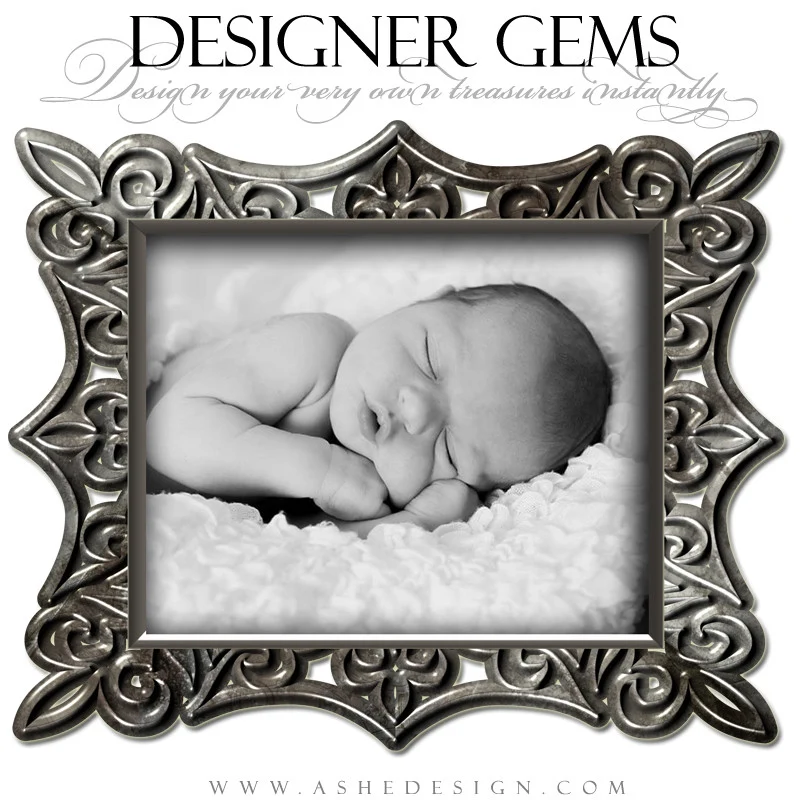 Designer Gems -  Pewter Frames - Image 2