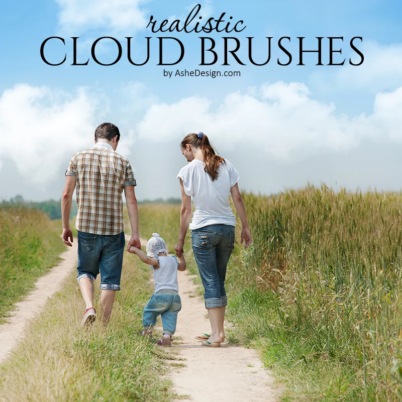 Designer Gems - Photoshop Brush Set - Clouds