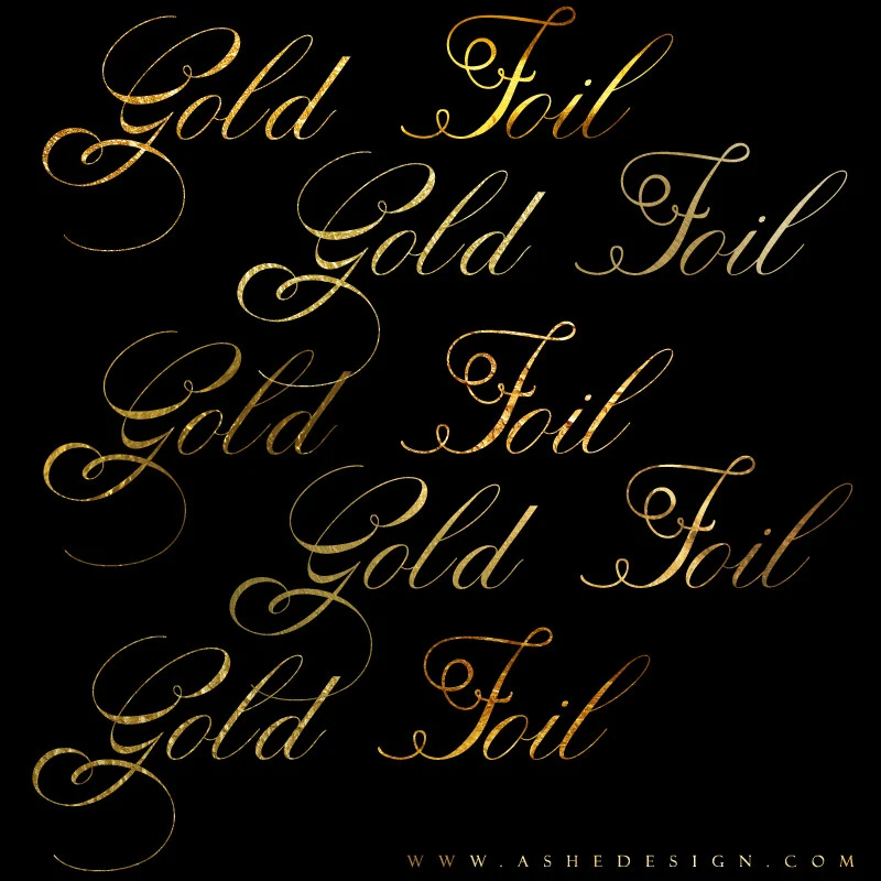 Designer Gems - Photoshop Style Set - Gold Foil - Image 2