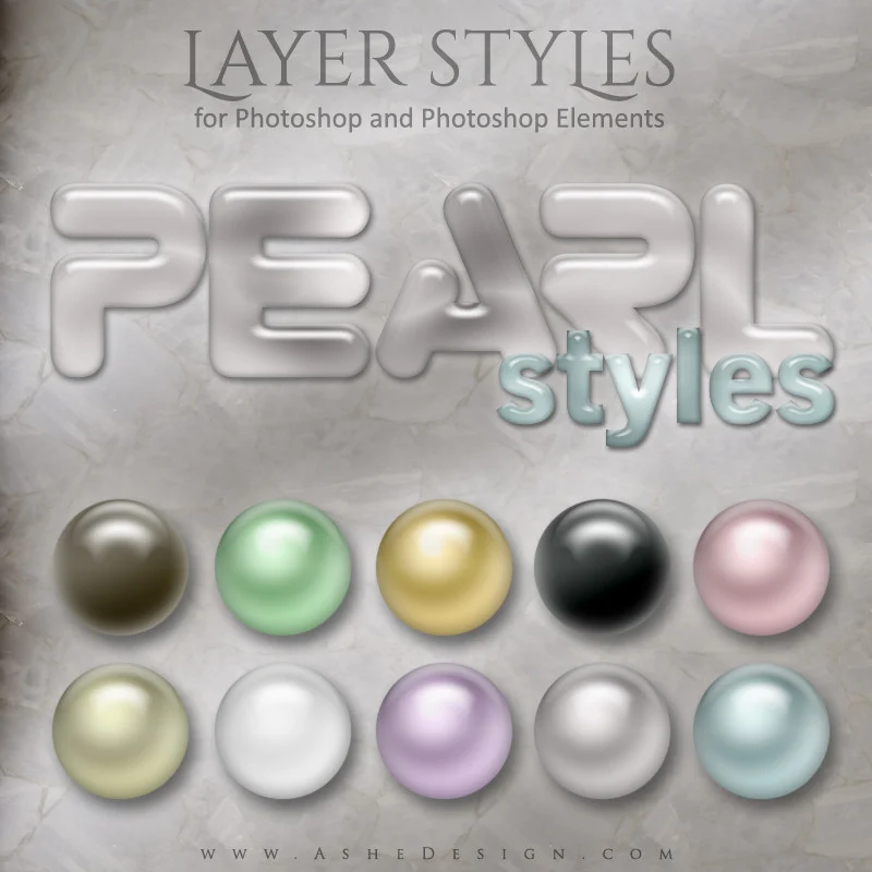 Designer Gems - Photoshop Style Set - Pearl