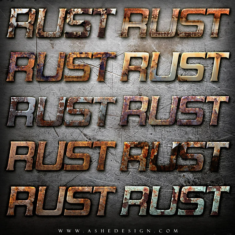 Designer Gems - Photoshop Style Set - Rusted - Image 2