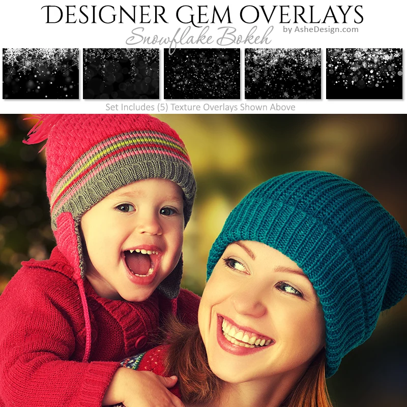 Designer Gems - Snowflake Bokeh Overlays - Image 2