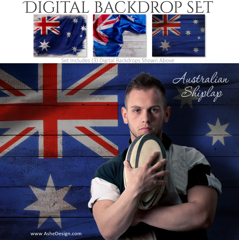 Digital Backdrop Set - Australian Shiplap