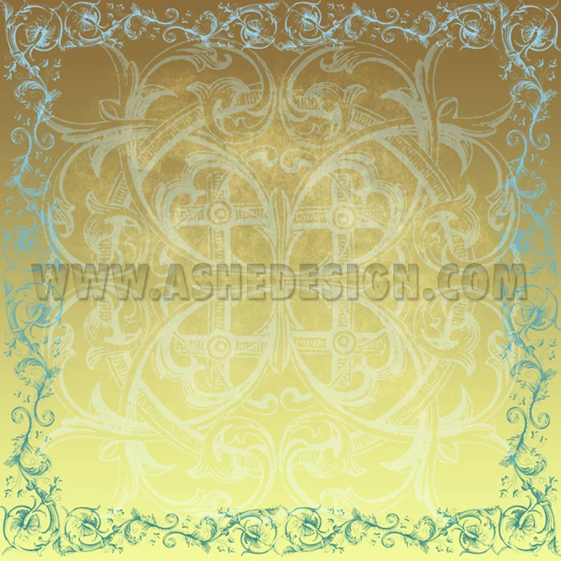 Digital Designer Paper Set - Bronzed Turquoise - Image 3