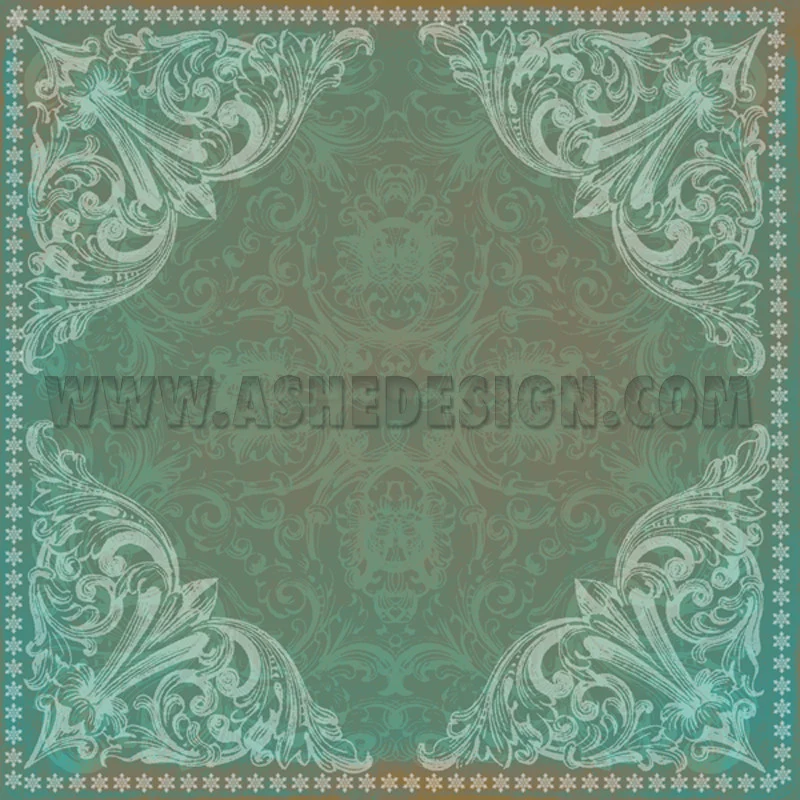 Digital Designer Paper Set - Bronzed Turquoise - Image 6