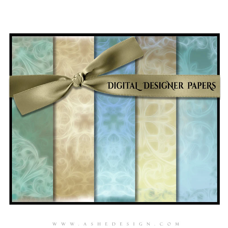 Digital Designer Paper Set - Kaleidoscope Mist