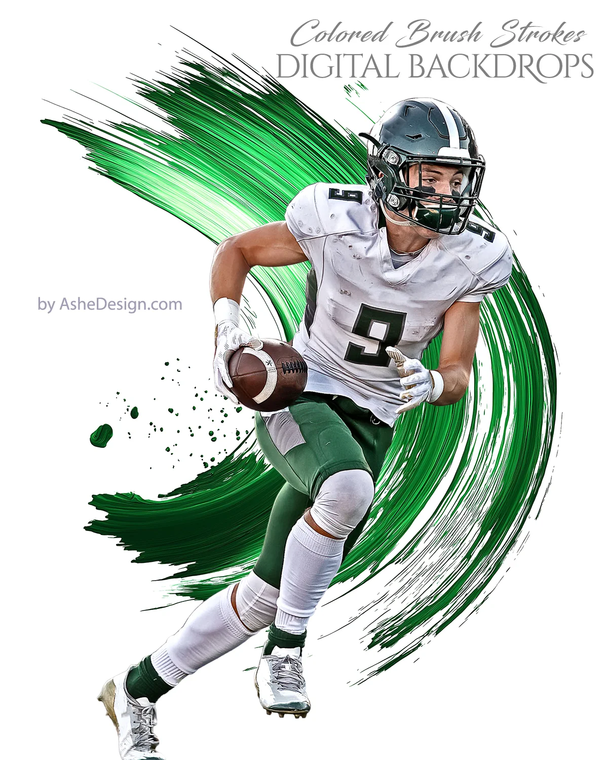 Digital Photography Backdrops - Colored Brush Strokes - Image 3